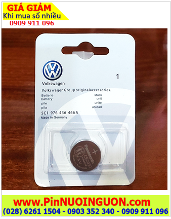 Volkswagen CR2032, Pin Remote Ôtô Volkswagen CR2032 lithium 3v chính hãng /Vỉ 1viên